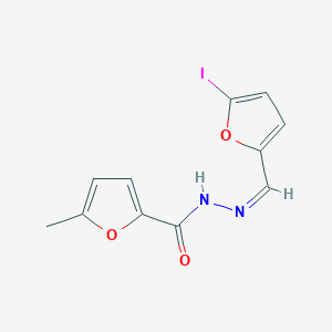 N-[(Z)-(5-iodofuran-2-yl)methylideneamino]-5-methylfuran-2-carboxamide