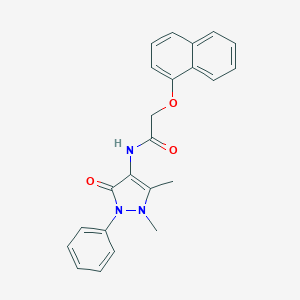 N-(1,5-dimethyl-3-oxo-2-phenylpyrazol-4-yl)-2-naphthalen-1-yloxyacetamide