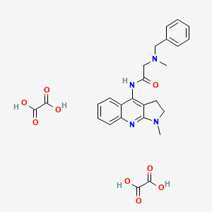 molecular formula C26H28N4O9 B3870584 N~2~-benzyl-N~2~-methyl-N~1~-(1-methyl-2,3-dihydro-1H-pyrrolo[2,3-b]quinolin-4-yl)glycinamide diethanedioate 