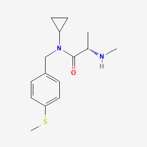 molecular formula C15H22N2OS B3870595 N~1~-cyclopropyl-N~2~-methyl-N~1~-[4-(methylthio)benzyl]-L-alaninamide hydrochloride 