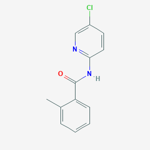 molecular formula C13H11ClN2O B387060 N-(5-chloro-2-pyridinyl)-2-methylbenzamide CAS No. 342789-22-4