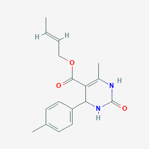 molecular formula C17H20N2O3 B3870630 2-buten-1-yl 6-methyl-4-(4-methylphenyl)-2-oxo-1,2,3,4-tetrahydro-5-pyrimidinecarboxylate 