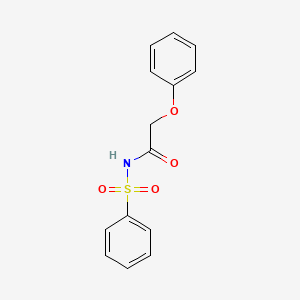 molecular formula C14H13NO4S B3870648 2-phenoxy-N-(phenylsulfonyl)acetamide 