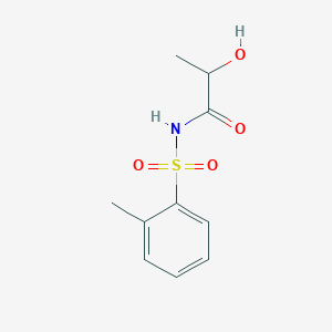 molecular formula C10H13NO4S B3870649 2-hydroxy-N-[(2-methylphenyl)sulfonyl]propanamide 
