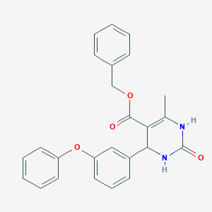 molecular formula C25H22N2O4 B3870656 benzyl 6-methyl-2-oxo-4-(3-phenoxyphenyl)-1,2,3,4-tetrahydro-5-pyrimidinecarboxylate 