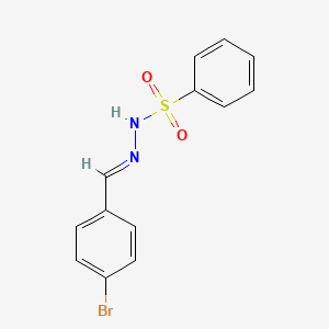 molecular formula C13H11BrN2O2S B3870668 N'-(4-bromobenzylidene)benzenesulfonohydrazide 