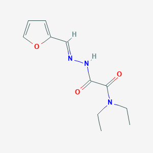 molecular formula C11H15N3O3 B3870705 N,N-diethyl-2-[2-(2-furylmethylene)hydrazino]-2-oxoacetamide 