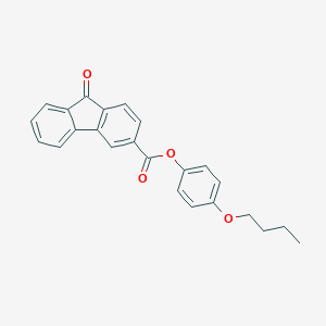 molecular formula C24H20O4 B387071 4-butoxyphenyl 9-oxo-9H-fluorene-3-carboxylate CAS No. 312592-29-3