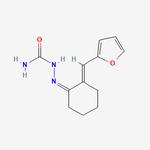 molecular formula C12H15N3O2 B3870727 2-(2-furylmethylene)-1-cyclohexanone semicarbazone 