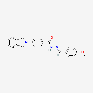 molecular formula C23H21N3O2 B3870731 4-(1,3-dihydro-2H-isoindol-2-yl)-N'-(4-methoxybenzylidene)benzohydrazide 
