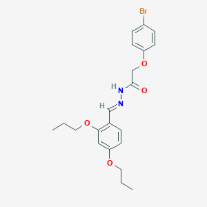 molecular formula C21H25BrN2O4 B387077 2-(4-bromophenoxy)-N'-(2,4-dipropoxybenzylidene)acetohydrazide 