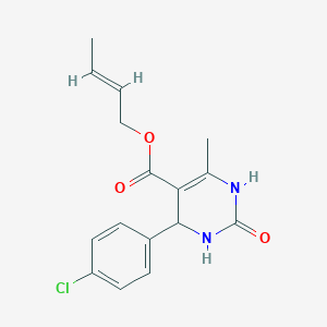 molecular formula C16H17ClN2O3 B3870804 2-buten-1-yl 4-(4-chlorophenyl)-6-methyl-2-oxo-1,2,3,4-tetrahydro-5-pyrimidinecarboxylate 