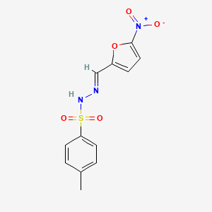 molecular formula C12H11N3O5S B3870882 4-methyl-N'-[(5-nitro-2-furyl)methylene]benzenesulfonohydrazide 