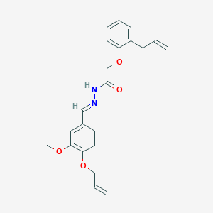 molecular formula C22H24N2O4 B387091 N'-[4-(allyloxy)-3-methoxybenzylidene]-2-(2-allylphenoxy)acetohydrazide 