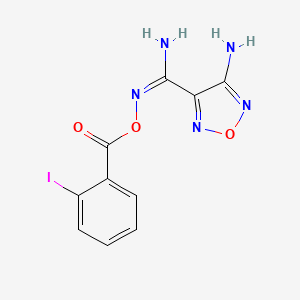 [(E)-[amino-(4-amino-1,2,5-oxadiazol-3-yl)methylidene]amino] 2-iodobenzoate