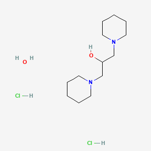 molecular formula C13H30Cl2N2O2 B3870928 1,3-di-1-piperidinyl-2-propanol dihydrochloride hydrate 