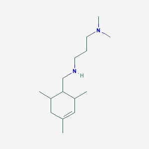 molecular formula C15H30N2 B3870948 N,N-dimethyl-N'-[(2,4,6-trimethyl-3-cyclohexen-1-yl)methyl]-1,3-propanediamine 