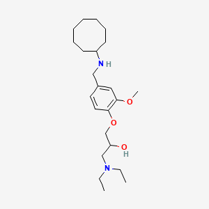 molecular formula C23H40N2O3 B3871005 1-{4-[(cyclooctylamino)methyl]-2-methoxyphenoxy}-3-(diethylamino)-2-propanol 
