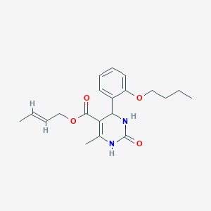 molecular formula C20H26N2O4 B3871011 2-buten-1-yl 4-(2-butoxyphenyl)-6-methyl-2-oxo-1,2,3,4-tetrahydro-5-pyrimidinecarboxylate 