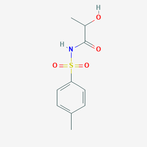 molecular formula C10H13NO4S B3871021 2-hydroxy-N-[(4-methylphenyl)sulfonyl]propanamide 