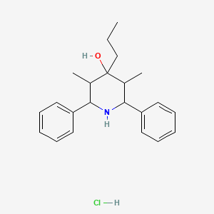 molecular formula C22H30ClNO B3871046 3,5-dimethyl-2,6-diphenyl-4-propyl-4-piperidinol hydrochloride 
