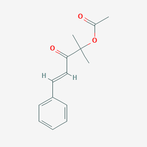 1,1-Dimethyl-2-oxo-4-phenyl-3-butenyl acetate