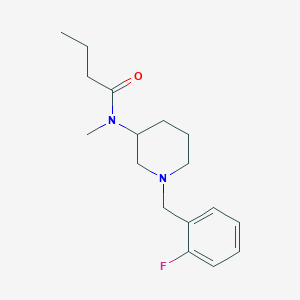 N-[1-(2-fluorobenzyl)-3-piperidinyl]-N-methylbutanamide