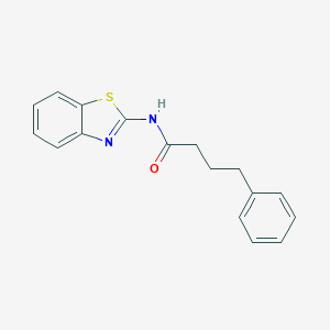 molecular formula C17H16N2OS B387107 N-(1,3-Benzothiazol-2-yl)-4-phenylbutanamide 