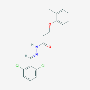 molecular formula C17H16Cl2N2O2 B387108 N'-(2,6-dichlorobenzylidene)-3-(2-methylphenoxy)propanohydrazide 