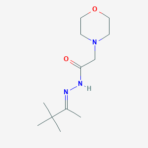molecular formula C12H23N3O2 B3871101 2-(4-morpholinyl)-N'-(1,2,2-trimethylpropylidene)acetohydrazide 