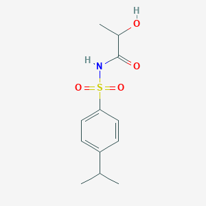 molecular formula C12H17NO4S B3871126 2-hydroxy-N-[(4-isopropylphenyl)sulfonyl]propanamide 