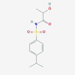 2-hydroxy-N-(4-propan-2-ylphenyl)sulfonylpropanamide