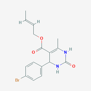 molecular formula C16H17BrN2O3 B3871190 2-buten-1-yl 4-(4-bromophenyl)-6-methyl-2-oxo-1,2,3,4-tetrahydro-5-pyrimidinecarboxylate 