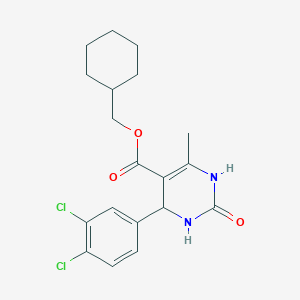 Cyclohexylmethyl 4-(3,4-dichlorophenyl)-6-methyl-2-oxo-1,2,3,4-tetrahydropyrimidine-5-carboxylate