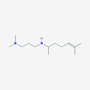 molecular formula C13H28N2 B3871201 N'-(1,5-dimethyl-4-hexen-1-yl)-N,N-dimethyl-1,3-propanediamine 