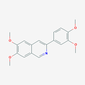 molecular formula C19H19NO4 B3871202 3-(3,4-dimethoxyphenyl)-6,7-dimethoxyisoquinoline CAS No. 69504-70-7