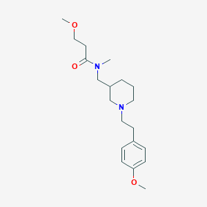 3-methoxy-N-({1-[2-(4-methoxyphenyl)ethyl]-3-piperidinyl}methyl)-N-methylpropanamide