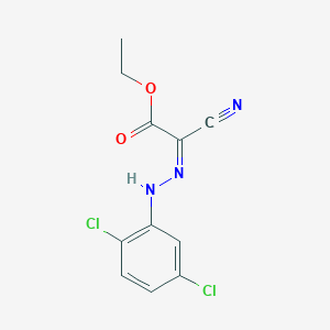 molecular formula C11H9Cl2N3O2 B387126 Ethyl cyano[(2,5-dichlorophenyl)hydrazono]acetate 