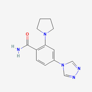 2-pyrrolidin-1-yl-4-(4H-1,2,4-triazol-4-yl)benzamide