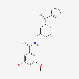 N-{[1-(1-cyclopenten-1-ylcarbonyl)-3-piperidinyl]methyl}-3,5-dimethoxybenzamide