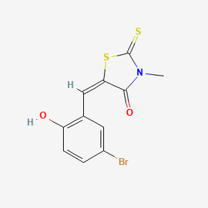 5-(5-bromo-2-hydroxybenzylidene)-3-methyl-2-thioxo-1,3-thiazolidin-4-one