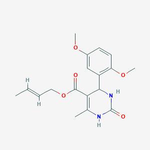 (2E)-but-2-en-1-yl 4-(2,5-dimethoxyphenyl)-6-methyl-2-oxo-1,2,3,4-tetrahydropyrimidine-5-carboxylate