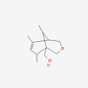 molecular formula C12H20O2 B3871296 (6,8,9-trimethyl-3-oxabicyclo[3.3.1]non-6-en-1-yl)methanol 