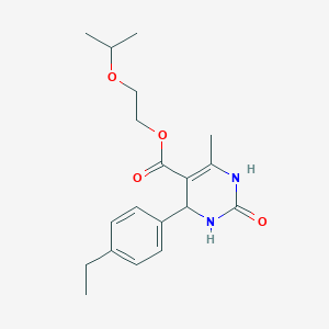 2-isopropoxyethyl 4-(4-ethylphenyl)-6-methyl-2-oxo-1,2,3,4-tetrahydro-5-pyrimidinecarboxylate