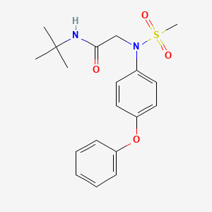 N-TERT-BUTYL-2-[N-(4-PHENOXYPHENYL)METHANESULFONAMIDO]ACETAMIDE