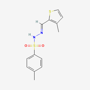 molecular formula C13H14N2O2S2 B3871327 4-methyl-N'-[(3-methyl-2-thienyl)methylene]benzenesulfonohydrazide 