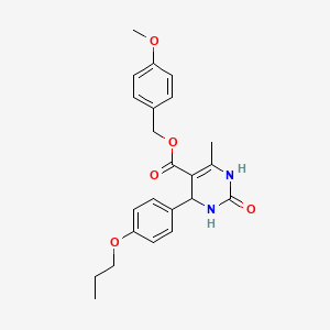 4-Methoxybenzyl 6-methyl-2-oxo-4-(4-propoxyphenyl)-1,2,3,4-tetrahydropyrimidine-5-carboxylate