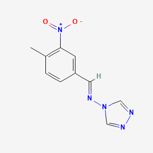 (E)-1-(4-methyl-3-nitrophenyl)-N-(1,2,4-triazol-4-yl)methanimine