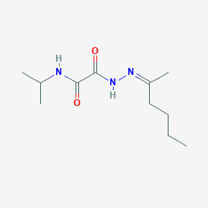 N-isopropyl-2-[2-(1-methylpentylidene)hydrazino]-2-oxoacetamide