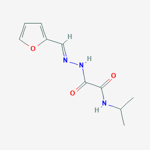 2-[(2E)-2-(furan-2-ylmethylidene)hydrazinyl]-2-oxo-N-(propan-2-yl)acetamide